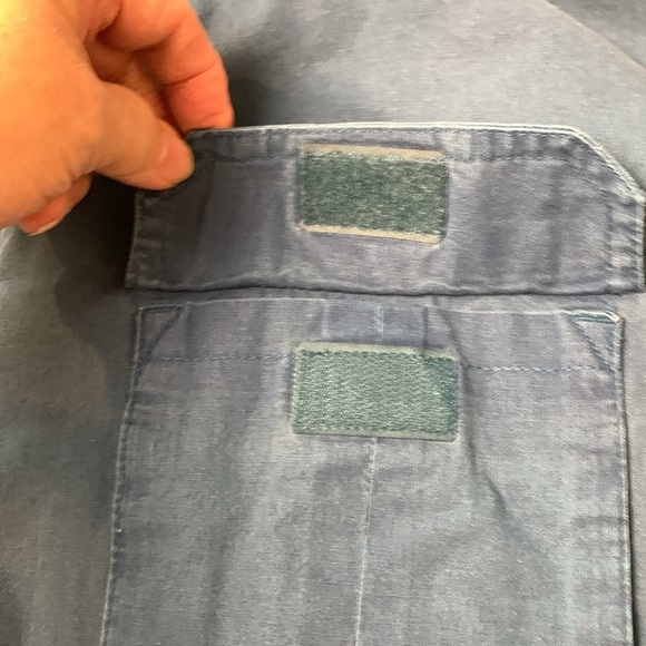 Red Head Mens Short Sleeve 100% Cotton Button Up Shirt, Blue - Picture 7 of 13